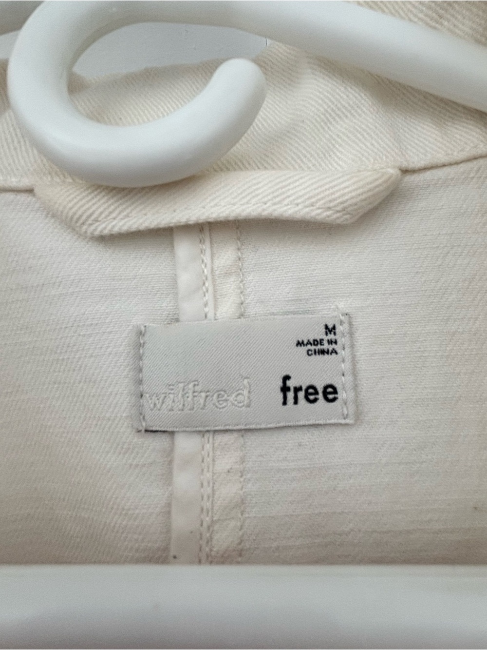 Wilfred Cream Button-Up Utility Jacket - Picture 2 of 3